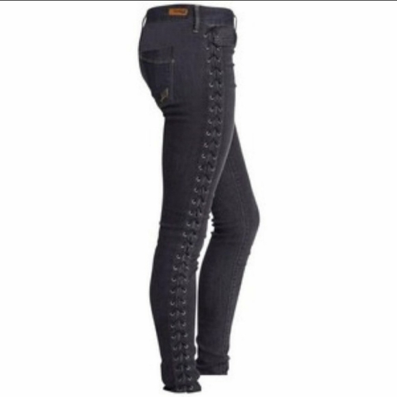 Express Retro Black Skinny Jeans - Picture 10 of 10